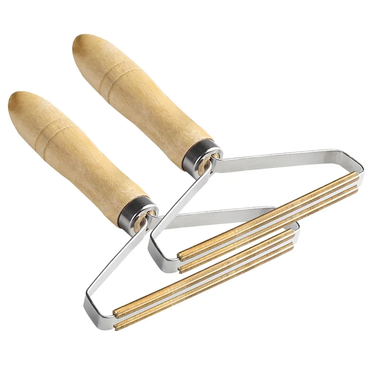 Pet Hair Remover, 1 Count/2 Counts Wooden Handle Pet Hair Remover, Deep Clean Dog Hair Remover, Cat Hair Removal Tool, Dog & Cat Grooming Supplies