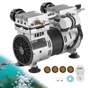 fathersdaygift VEVOR Pond Aerator, 6.7CFM 1 HP Air Compressor, Lake Aerator for Ponds up to 3 Acres, Overheat Protection Anti-Backflow Valve, 745W Powerful Motor, Pond Aeration Pump for Water Oxygen Circulation