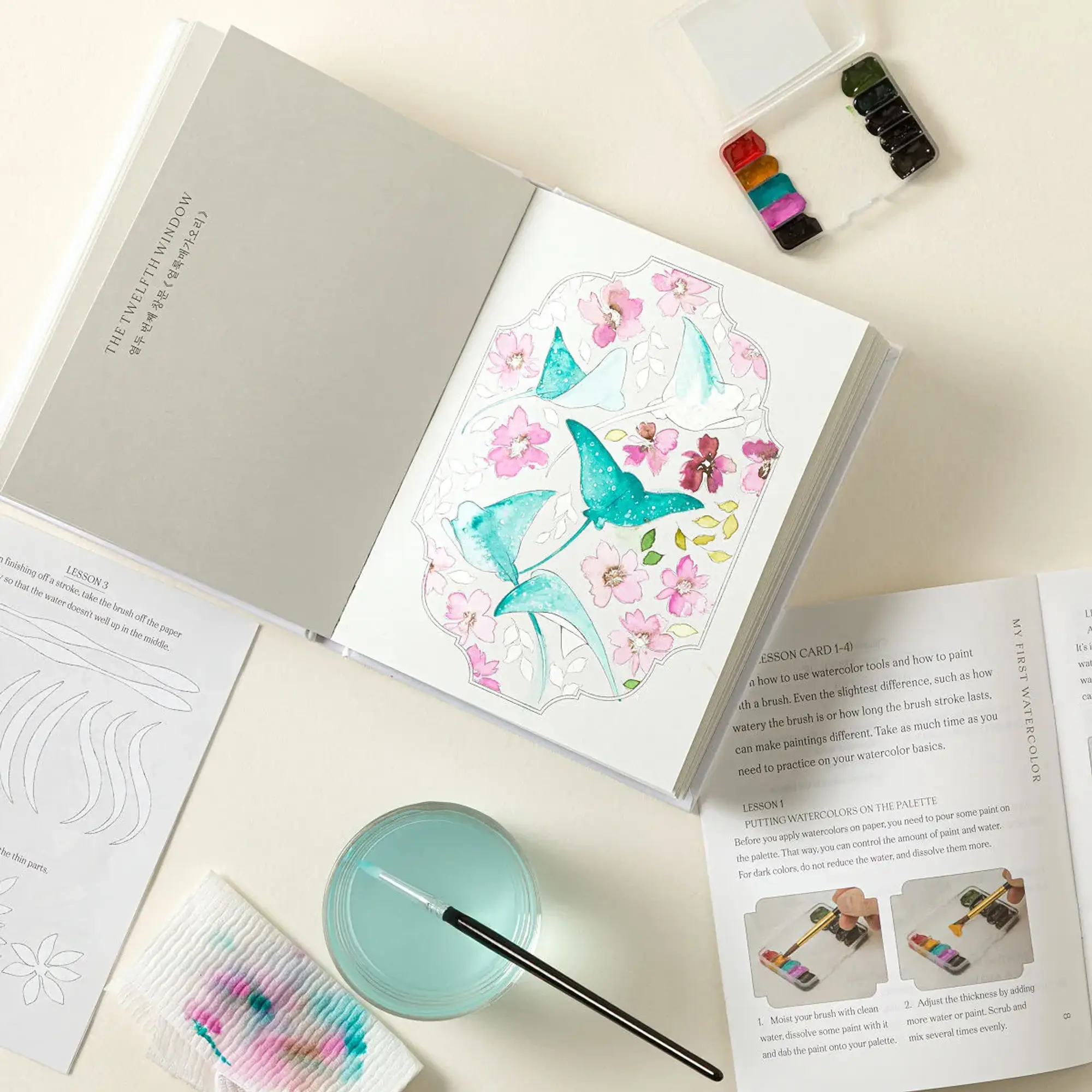 Hidden Patterns Watercoloring Set by BIRD IN PAGE
