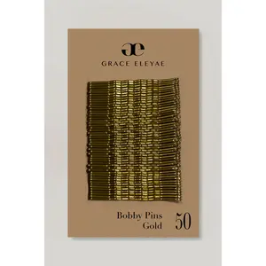 Hair Bobby Pins - Metallic Gold