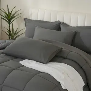 【Valentines' Day】DOWNCOOL 7Pcs Comforter Sets, All Season Bed in a bag ,  Multi-color Down Alternative Bedding Comforter Sets with Comforter, Flat Sheet, Fitted Sheet, 2 Pillow Shams & 2 Pillowcases, Summer Turn Up Pink Bedroom Accessories