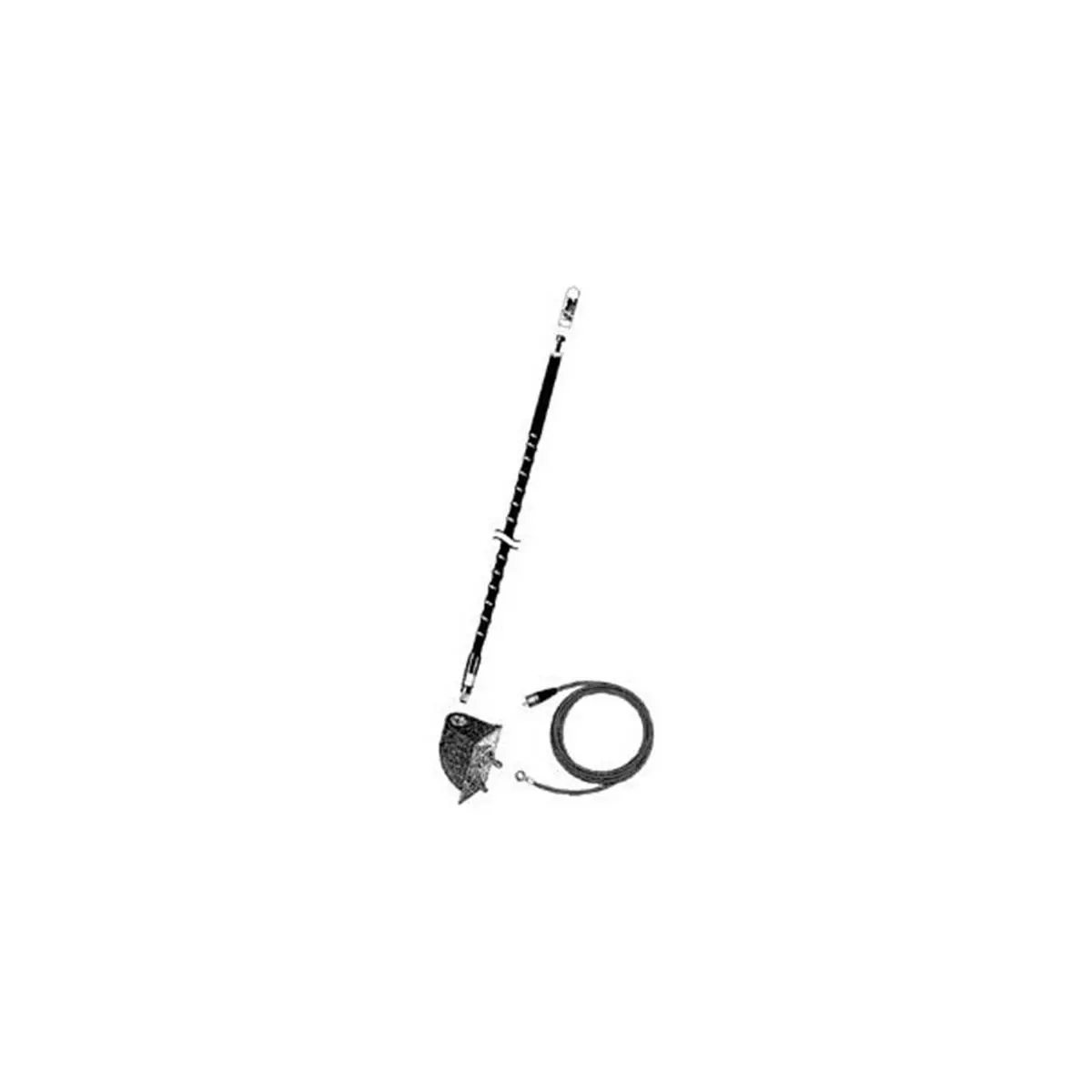 Firestik 4 ft. Top Mount Antenna with NGP Kit - Black, Side Mount Design for Boating & Outdoor Water Sports, Length, Mount Type