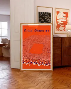 [Sale Up To 50%][No frame, Free Ship] Roland Garros 1984  Tennis Poster  Museum-Quality Giclée Printing