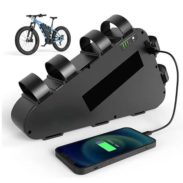 48V/52V Ebike Battery 20Ah/24Ah Lithium Batteries with 3A/4A Charger Triangle Electric Bike Battery Built-in 40A/50A BMS for Motors under 2000W