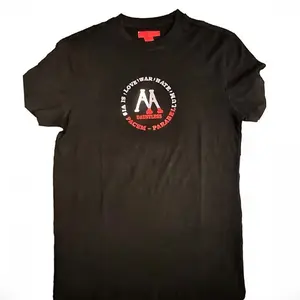 Trinity Dauntless Parabellum AA T-Shirt Solid Black with 3-Toned Logo Design for Casual Wear Exercise Special Events