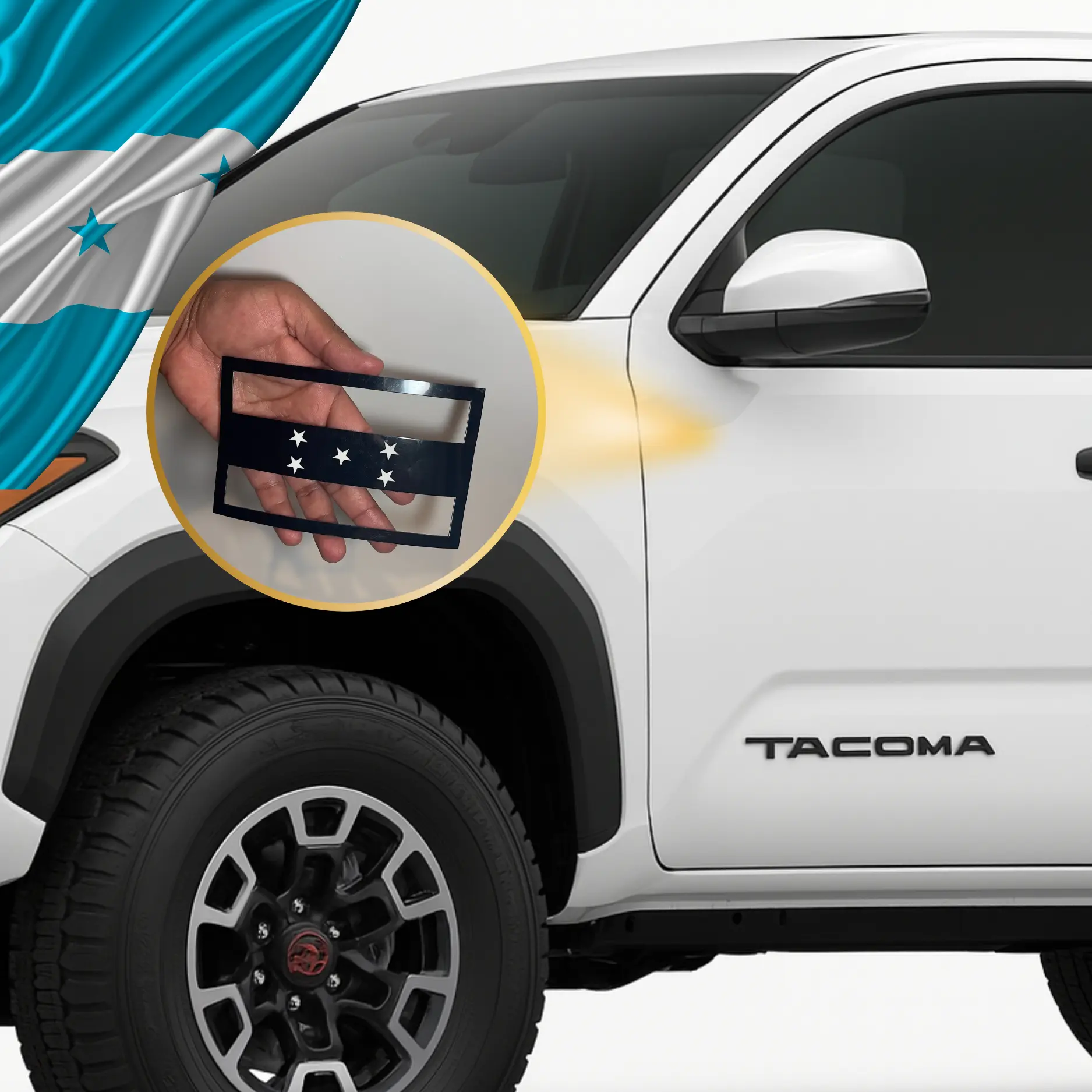 BANDERA DE HONDURAS MAGNETICA- IDEAL PARA CARROS