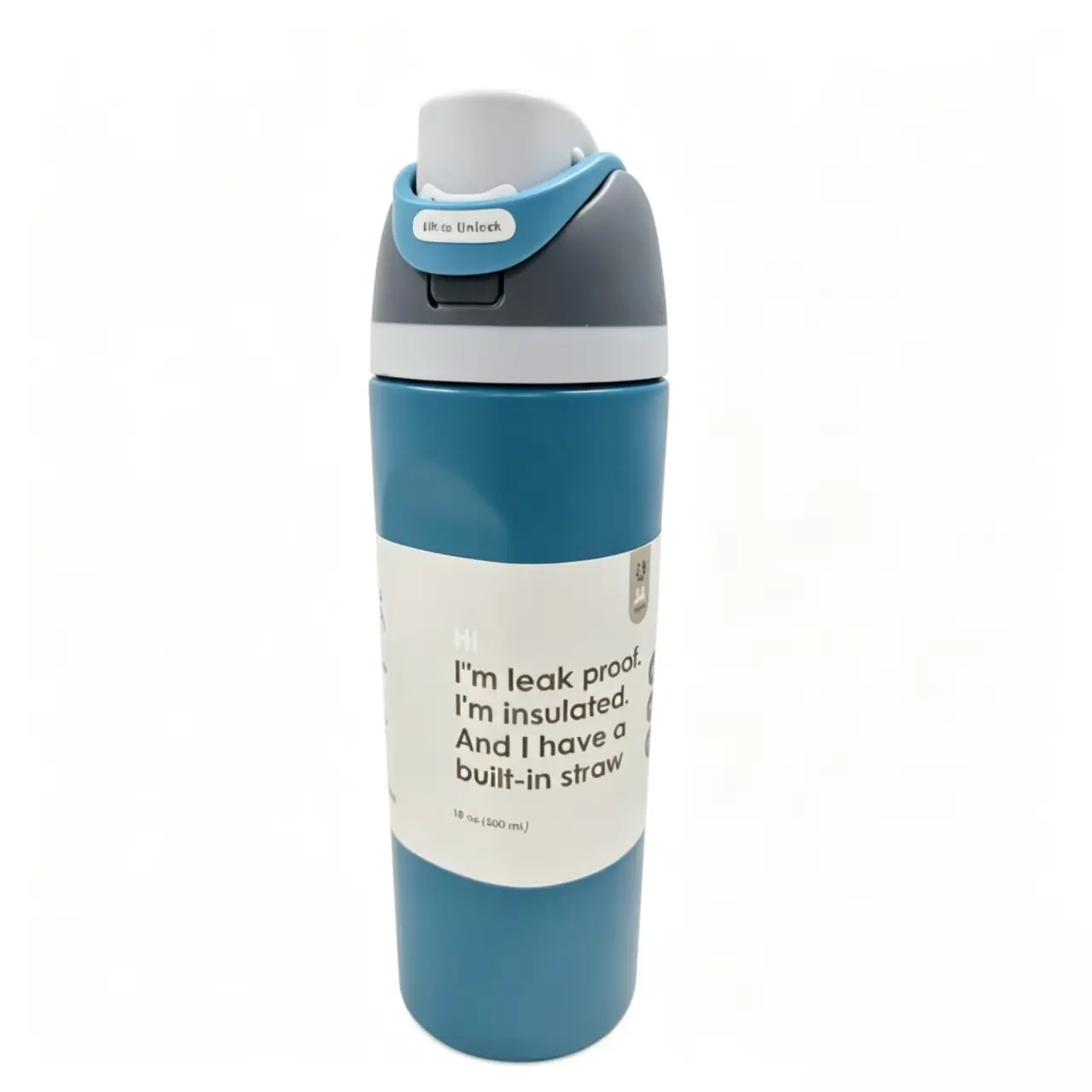 AuraCup Single Pack 24oz Stainless Steel Insulated Cup, Double Wall Vacuum Heat Insulation with Lid and Straw, Suitable for Car & Outdoor Use, 6H Heat Retention 12H Cold Preservation, Ideal Gift & Daily Household Water Cup
