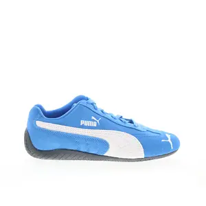 Puma Speedcat OG 40098618 Womens Blue Suede Lace Up Lifestyle Sneakers Shoes