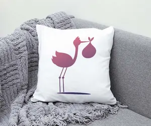 Stork with Bundle Stencil - Art and Wall Stencil