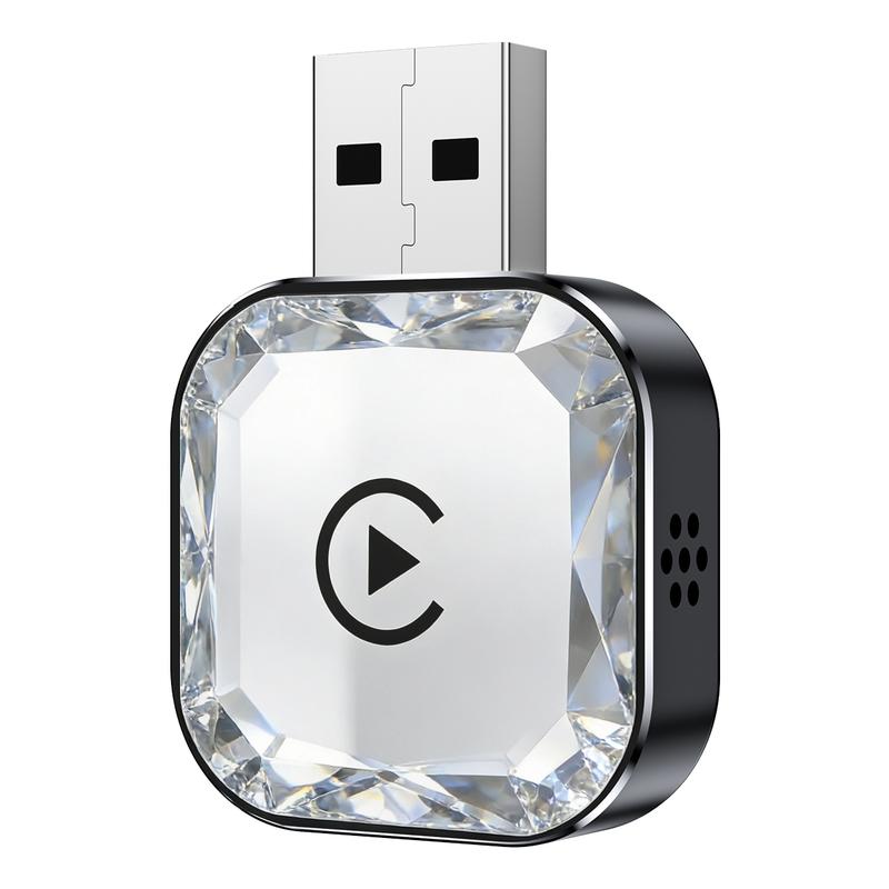 【MAKASRI】2026 New Wireless CarPlay Adapter - iPhone & Android Compatible with Fast No-Delay Link, Hands-Free Calling