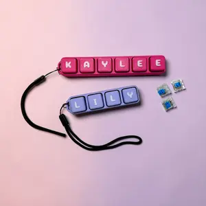 Personalized Key Clicker Fidget  | Custom Name Keyboard Clicker Keychain | 3D Printed Sensory Toy