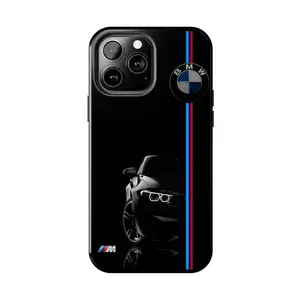 Luxury BMW Racing Stripe Phone Case - Durable Protective Cover for iPhone 17 - 11 Pro Max Plus Mini X XR XS 7 8 Plus or SAMSUNG GALAXY S25 - S21 Ultra Plus