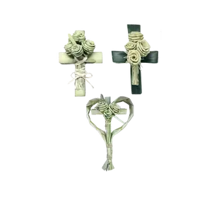 Handwoven Palm Cross | Natural Altar Decor | Ritual Protection Charm | Eco Spiritual Keepsake | Witchy Sacred Gift | Handwoven Altar Decor