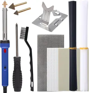 WEP 960-IV Plastic Welding Kit with Triangular Tips and Plastic Filling Accessories