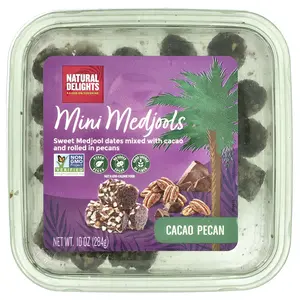 Natural Delights Mini Medjools, Cacao Pecan , 10 oz (284 g)