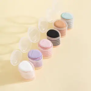 Mini Finger Powder Puff with Storage Box, 36pcs/set Concealer Setting Smudge Sponge, Makeup Tool for Women & Girls Daily Makeup, Christmas Gift, Beauty Puff