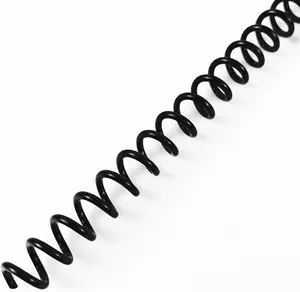 100 Pack Plastic Spiral Binding Coils, 7mm (9/32"), 35 Sheet Capacity, 4:1 Pitch, Black, 48 Loops, for Letter Size, for Students and Coworkers