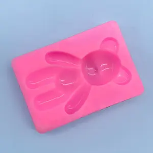 1pc New Cartoon Bear Silicone Cake Mold Fondant Chocolate Baking Tool Baking Supplies DIY Clay Resin Art Moulds Accessories Liquid Form