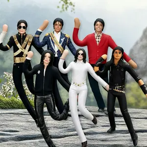 2026  Style Michael Jackson Cosplay Prop Doll Plush Stuffed Figure Dolls Room Decoration Abstract Joint Mobility Props Gift  Fan collection  little gifts for girls
