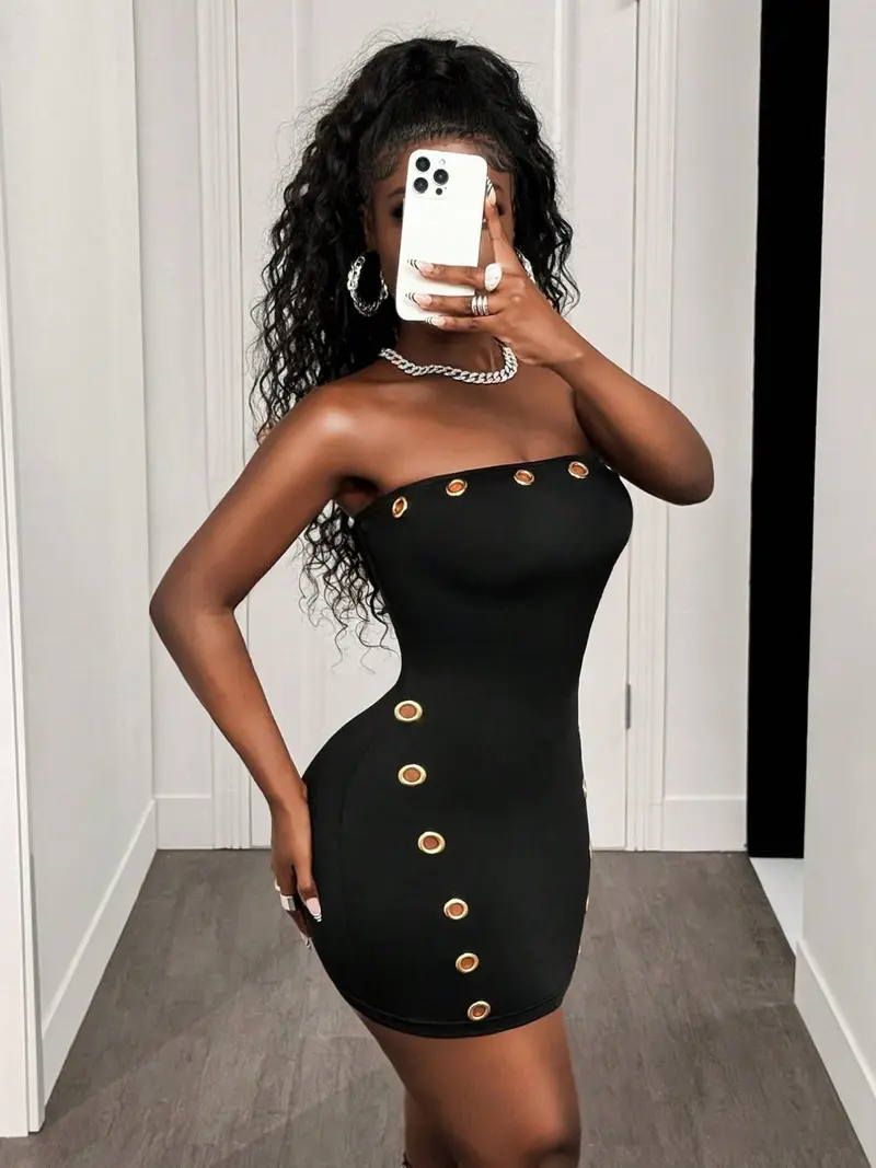 metallic bodycon dress - TikTok Shop metallic bodycon dress - TikTok Shop