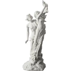 Apollo and Daphne Greek Mythology Sculpture - 14 Inches