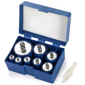 8 count 1000g Calibration Weights, Gram Precision Steel Scale Calibration Weight Kit Set 10g 20g 50g 100g 200g 500g, Calibration Weight with Tweezers for Digital Scale Balance, Lab Scale