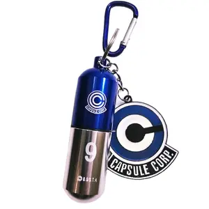 Capsule Corp KeyChain - Blue Bottle  Metallic DBZ