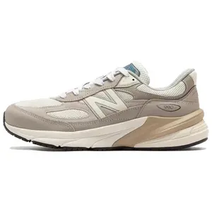 New Balance NB 990 V6 Light Mushroom Moonrock Men's Low-Top Running Shoes with Soft Comfort and Durability Trending Shoes, House White Official Shoes to Get / Maison Mihara