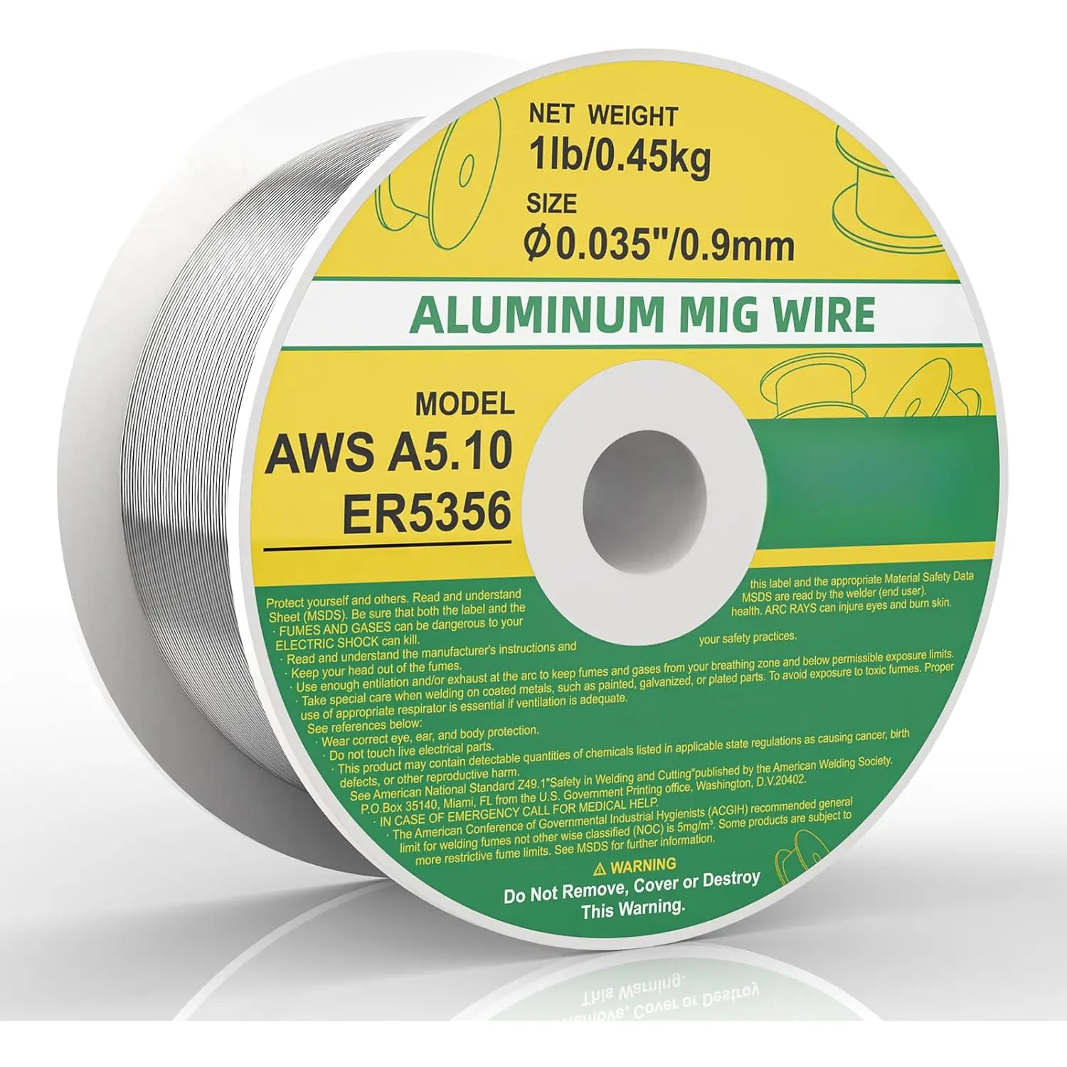 Aluminum Welding Wire, ER5356 .035-Diameter, 1-Pound Spool, 1 count