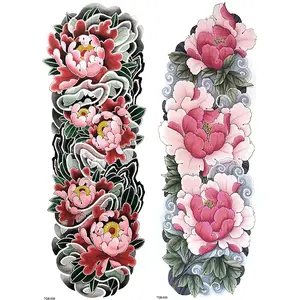 Waterproof Sweat-Proof Temporary Tattoos, Blooming Flower Design for Arms & Thighs, Perfect Party Accessory for Spring Summer Season
