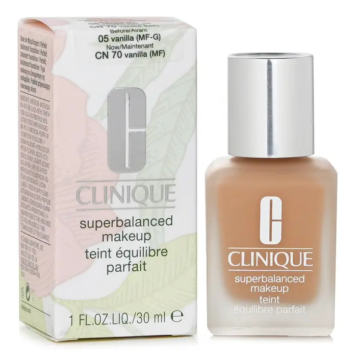 Clinique Superbalanced Cosmetic Foundation - No. 05/CN 70 Vanilla, Silky Finish, Buildable Coverage, 30ml/1oz