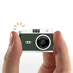Tiny Thumb Camera for Students & Travel – 1080P Mini Digital Camera, Retro Rechargeable Pocket Cam for Campus, Vlog & Everyday Moments – Portable Small Camera for Teens & Beginners – Cute Gift for Photography Lovers – Fits on Keychain