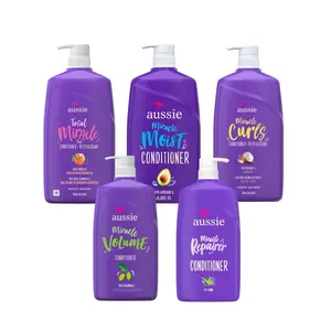 Aussie Total Miracle Conditioner Avocado, Macadamia, Coconut & Aloe, Plum 26.2 fl oz Pack of 2 - Original Formula with Natural Ingredients