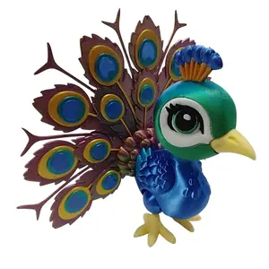 Peacock Articulating 3D Printed Figurine