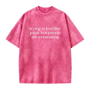 Trying To Love Like Jesus T-shirt, Christian Bible Verse Graphic Tee, Religious Apparel, Funny Faith Shirt