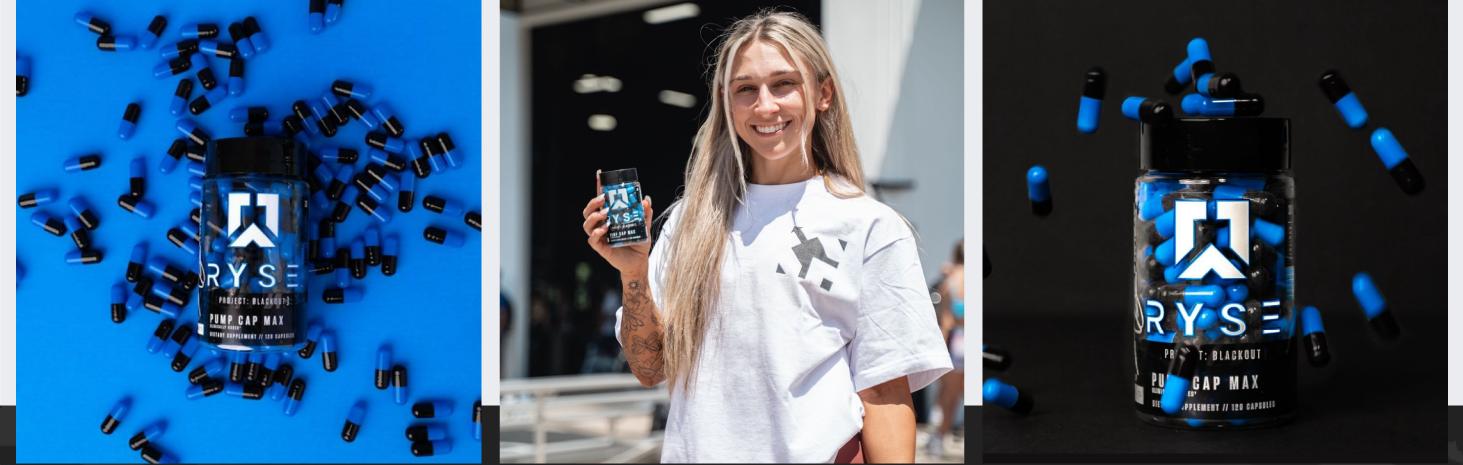 RYSE Project Blackout Pump Cap Max - Pre Workout Nitric Oxide Booster Supplement for Men - Pumps & Blood Flow - 30 Servings (120 Capsules) RYSE Project Blackout Pump Cap Max - Pre Workout Nitric Oxide Booster Supplement for Men - Pumps & Blood Flow - 30 Servings (120 Capsules)