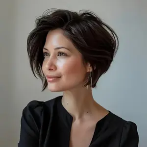 2025 Wholesale Arrivals Arrivals150% Density Brazilian Human Hair Bob Pixie Cut Wig - 13x4 Lace Front Short Elf Wig for Women & Men, Natural Color Straight Hairpiece for Weddings, Parties, Daily Confidence, Versatile Hairpiece, Sophisticated Look, ReusHai