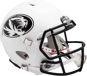 Riddell Missouri Tigers Revolution Speed Matte White Full-Size Authentic Helmet - Fanatics Authentic Certified