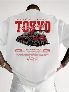 Tokyo Underground JDM Aesthetic T-Shirt | Retro Drift Culture Graphic Tee | Japanese Street Style Car Enthusiast Top | 100% Cotton Streetwear