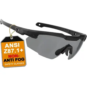 Ballistic Tactical Shooting Glasses ANSI Z87+ UV400 Protective Eyewear