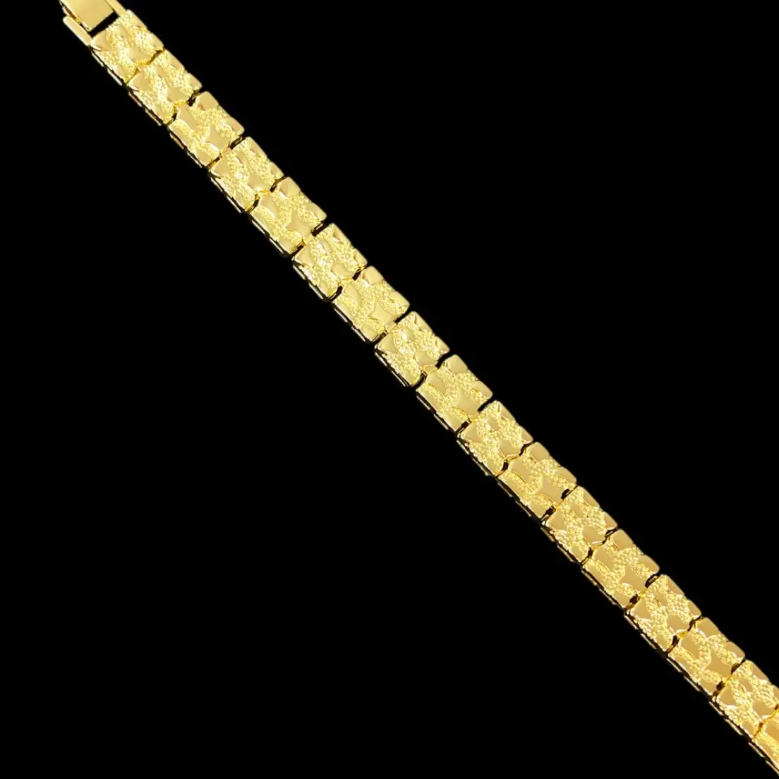 18k Gold Filled Nugget Style Bracelet