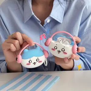 1 piece headphone hachiware headphone case,Cute wireless Bluetooth earphone case, drop resistant, durable and stylish accessory, suitable for AirPods pro3/1/2/3/4/pro/pro2(Different models may have different shapes), Impact Resistant, Protection
