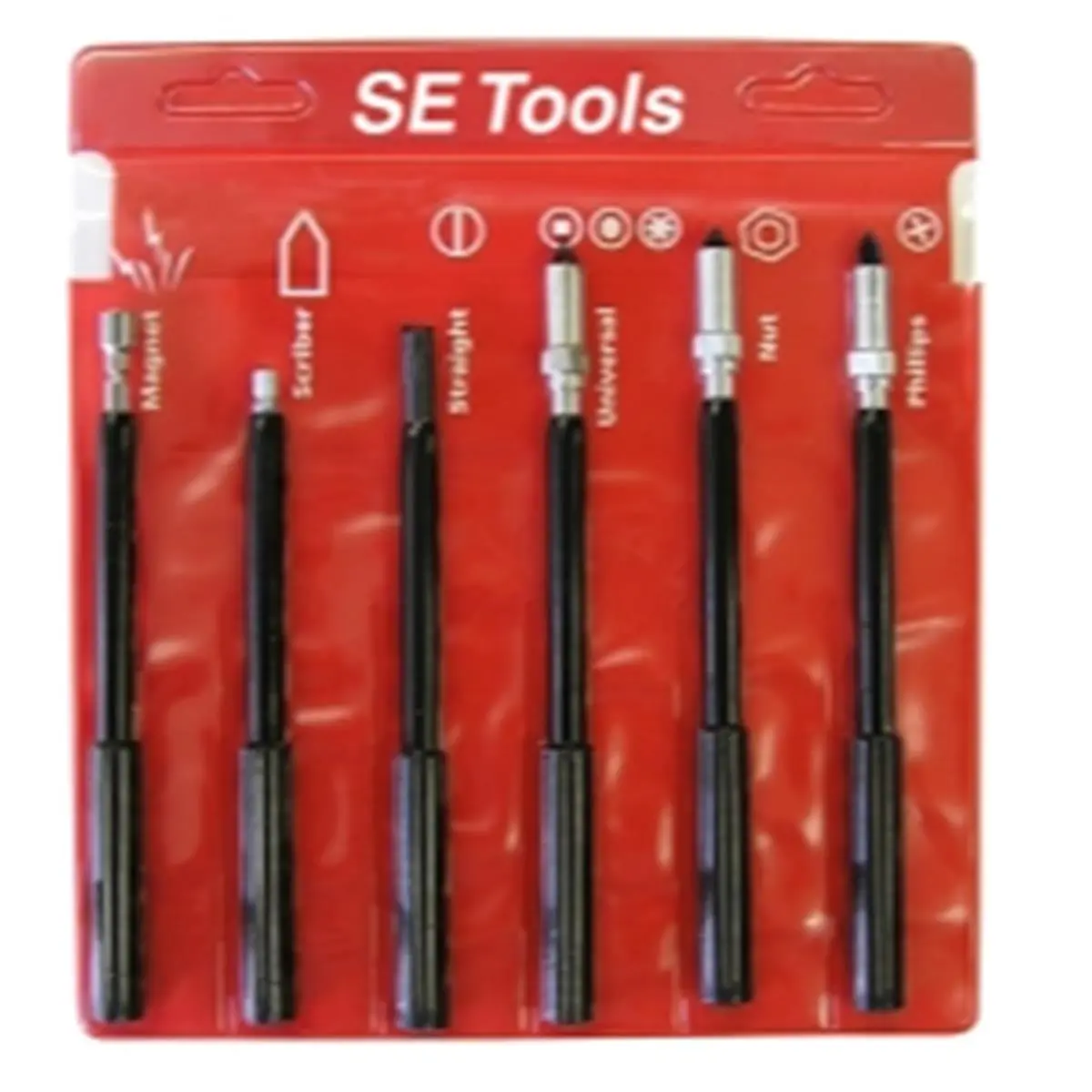 SE Tools 212 MAIN Non-Conductive Nylon Handle Torx Magnetic Screw Multi-Tool Set, for DIY Hobby Enthusiasts, Multi-Tool Tool Sets
