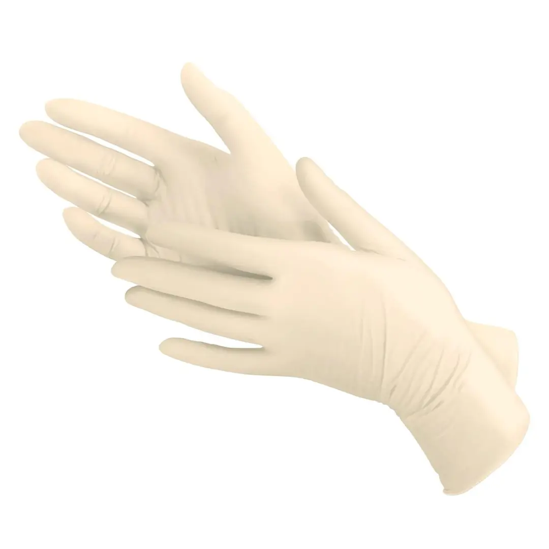 Pack of 100 Comfortable Latex Disposable Gloves for Kitchen or Medical Use - Cleaning Household Rubber Gloves kitchen chef