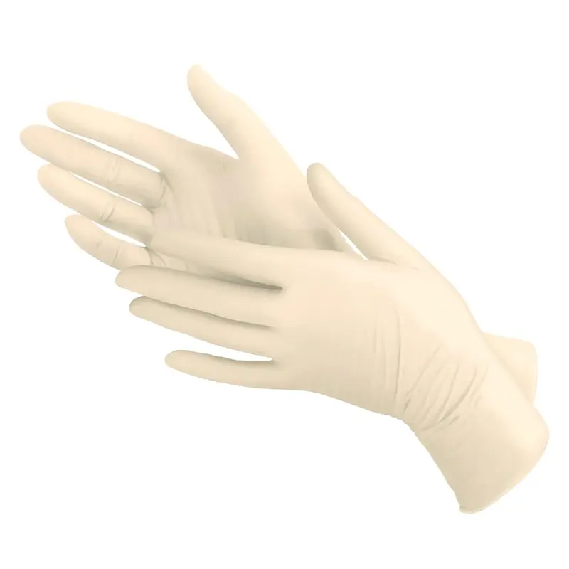 Pack of 100 Comfortable Latex Disposable Gloves for Kitchen or Medical Use - Cleaning Household Rubber Gloves kitchen chef