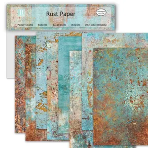 8 Sheets DIY Photo Album Scrapbook Paper Set, A5 Single-Sided Patterned Cardstock for Handmade Greeting Cards & Gift Wrapping