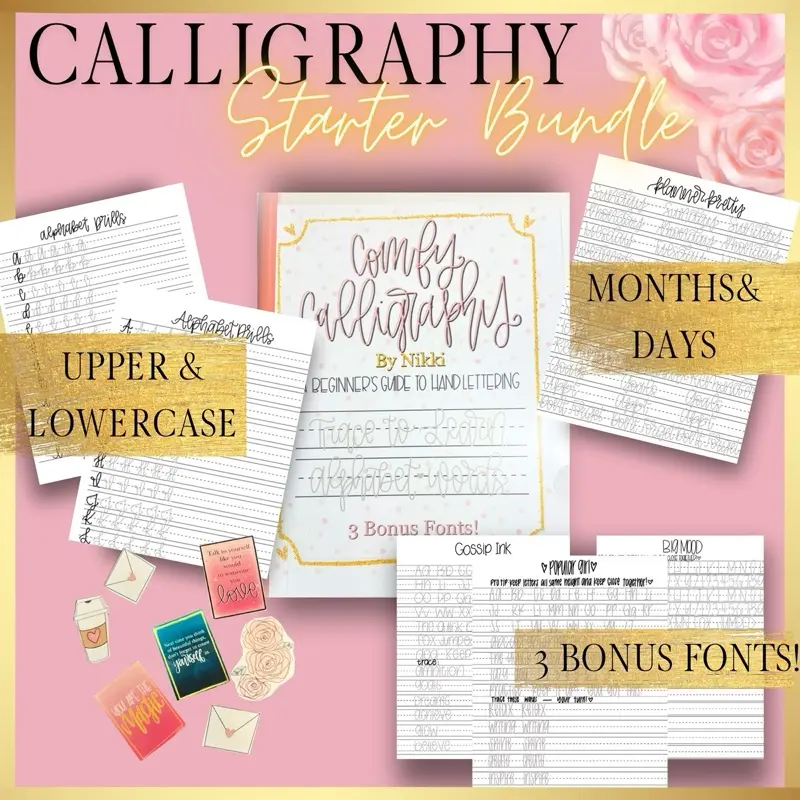 Monoline Basics | Comfy Calligraphy Starter Workbook Monoline Basics | Comfy Calligraphy Starter Workbook