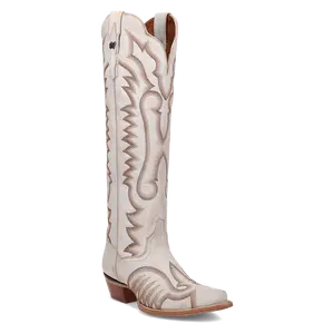 Dan Post Ladies Josie Tall White Leather Boots DP5107