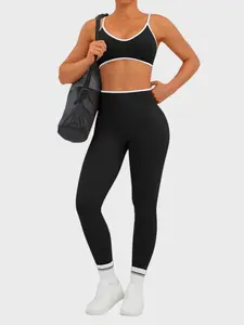 2 Piece Women Workout Sets Seamless Scrunch Butt Lifting Leggings Padded Sports Bra Matching Set Gym Yoga Outfits，Casual Stylish Versatile for All Seasons