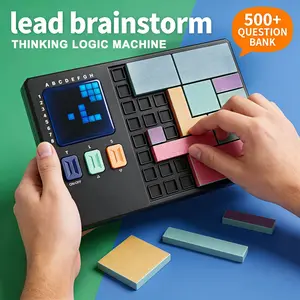Electronic Logic Thinking Puzzle Toy Machine, Brain Training & Adventure Game, Teaching Mode, Jigsaw Puzzle Board Game for Kids & Adults
